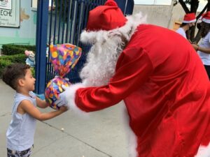 O Papai Noel esteve aqui!